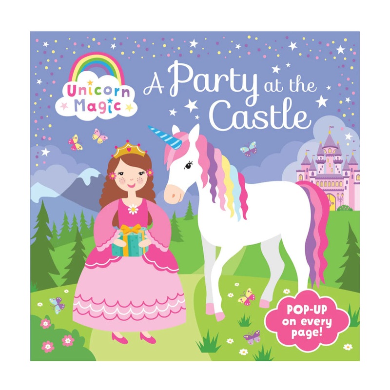 BOOK POP UP UNICORN MAGIC PARTY CASTLE