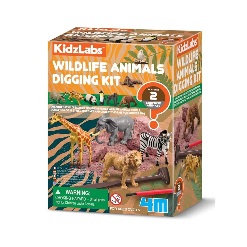 4M KIDZLABS WILDLIFE ANIMALS DIGGING KIT