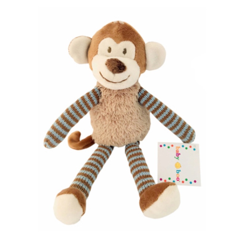 BABY BOO BROWN FLUFFY MONKEY 28CM