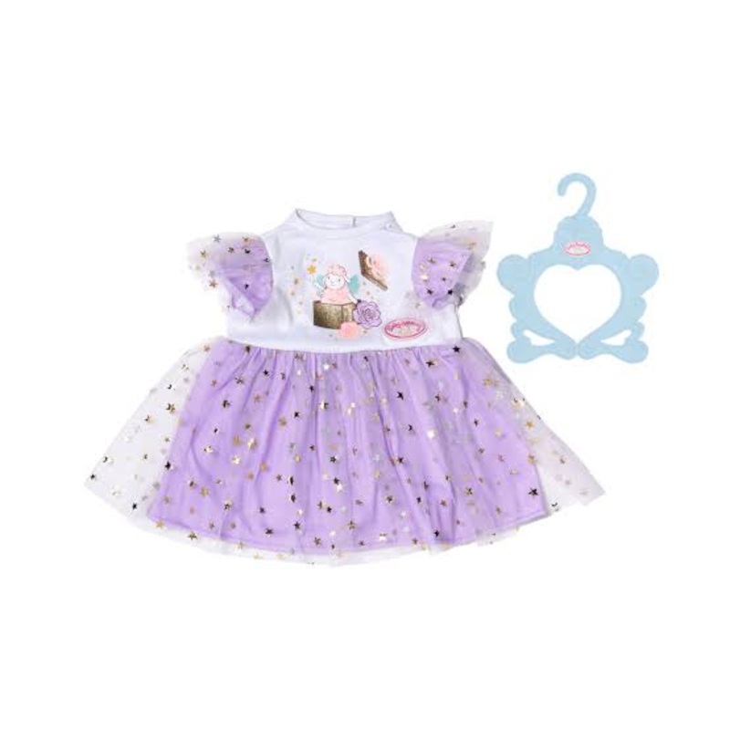 BB BABY BORN LILAC TUTU DRESS 43CM