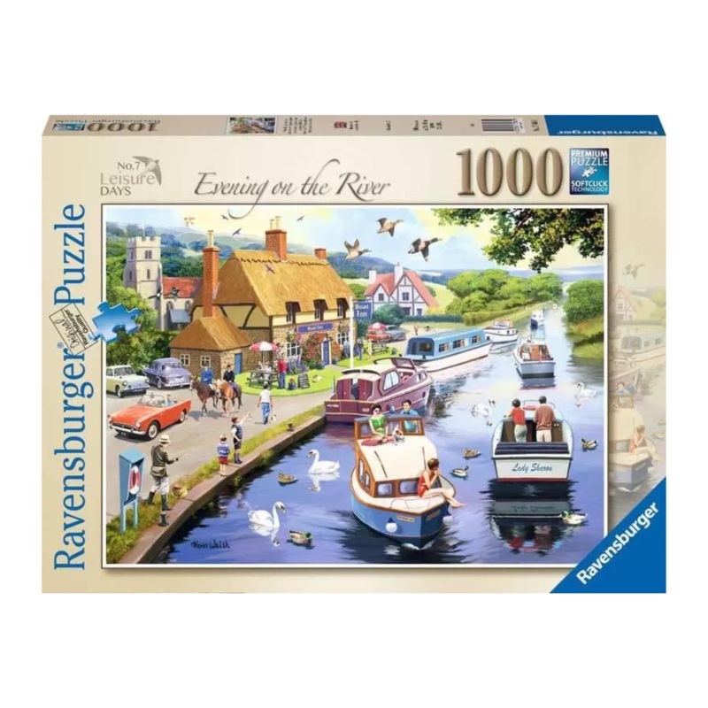 Ravensburger Evening on the River 1000 Pc Jigsaw Puzzle