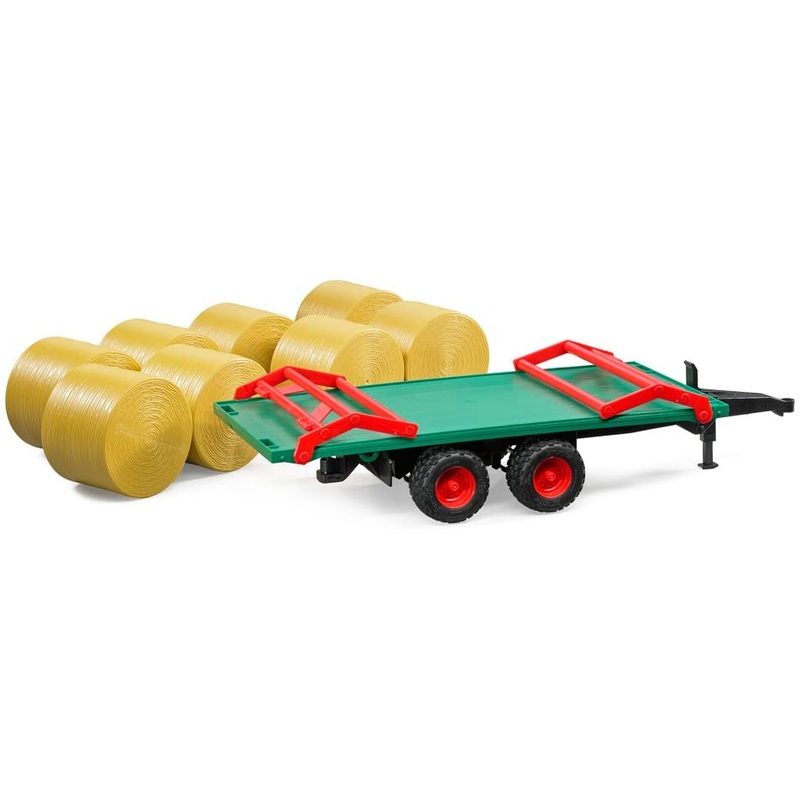 Trailer with Round Bales