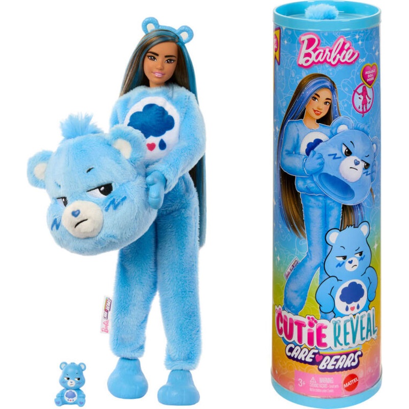 Barbie Cutie Reveal Care Bears Series Doll Blue