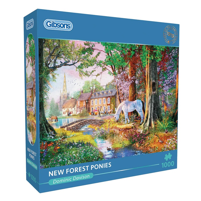 Gibsons - New Forest Ponies 1000 Pc Jigsaw Puzzle