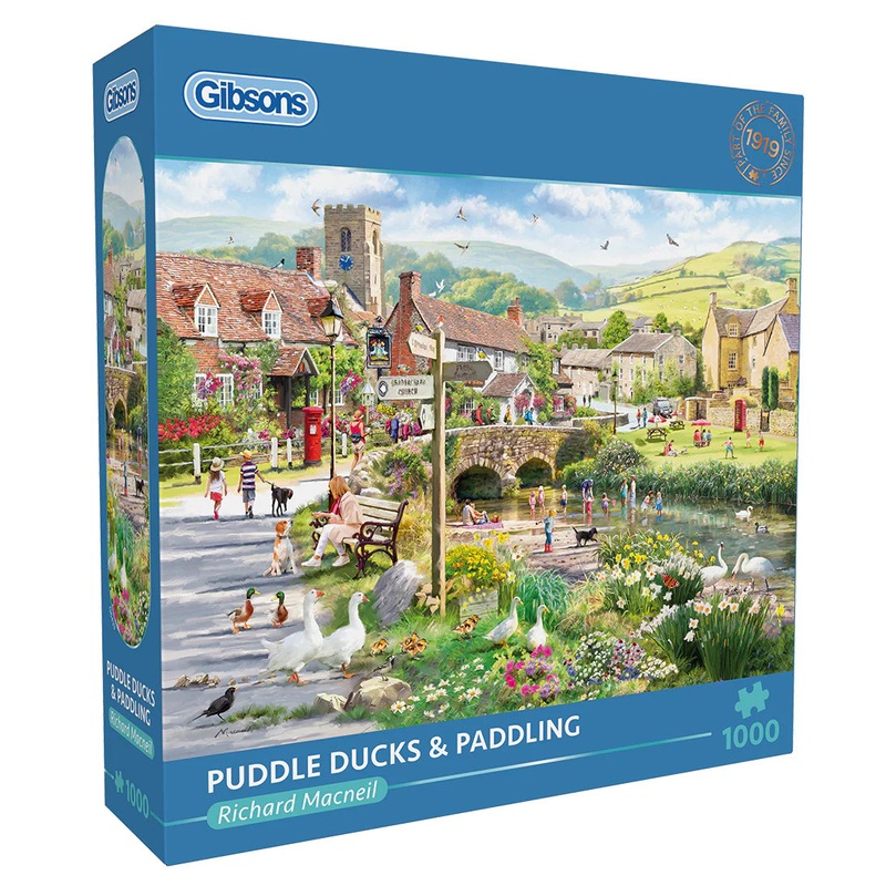 Gibsons - Puddle Ducks & Paddling 1000 Pc Jigsaw Puzzle