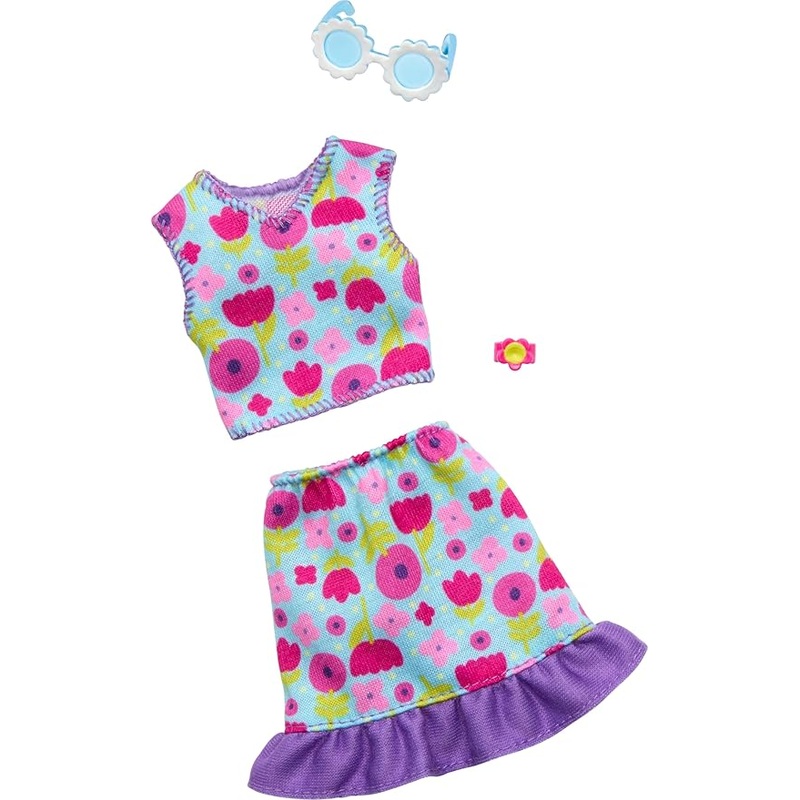 Barbie Fashion Blue Flowers Dress
