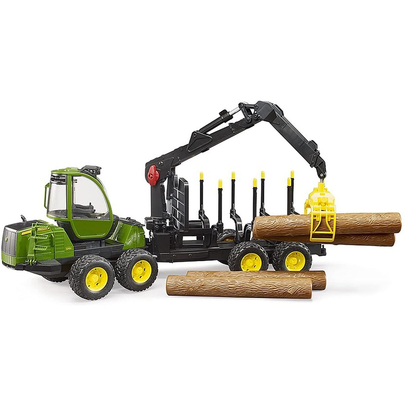 Bruder 02133 John Deere 1210E forwarder with 4 logs and log grapple