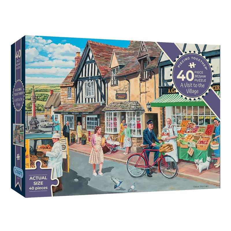Gibsons - A Visit to the Village 40 XXL Piece Jigsaw Puzzle