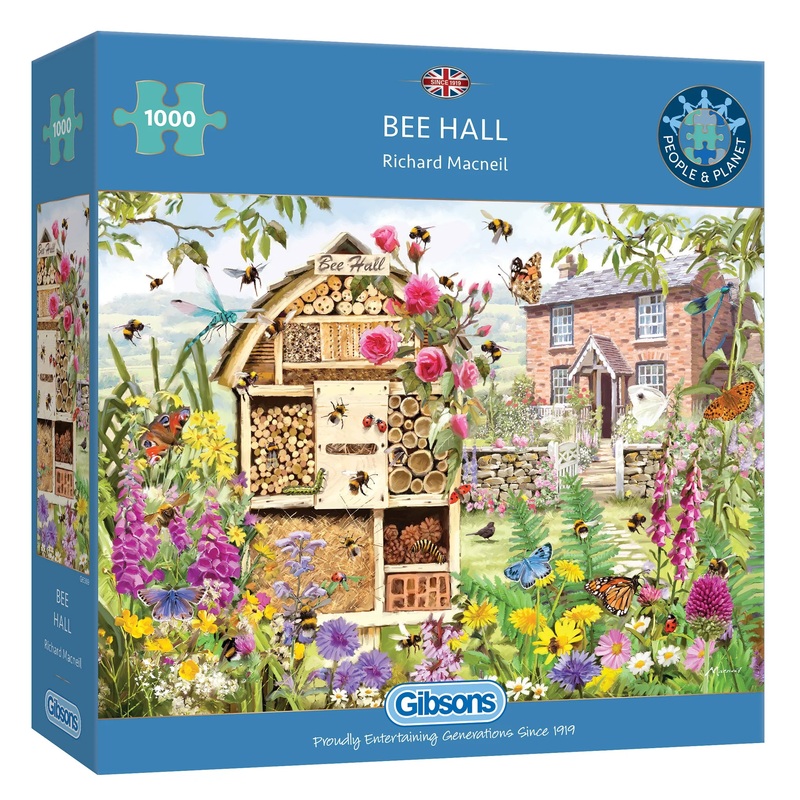 Gibsons - Bee Hall 1000 Pc Jigsaw Puzzle