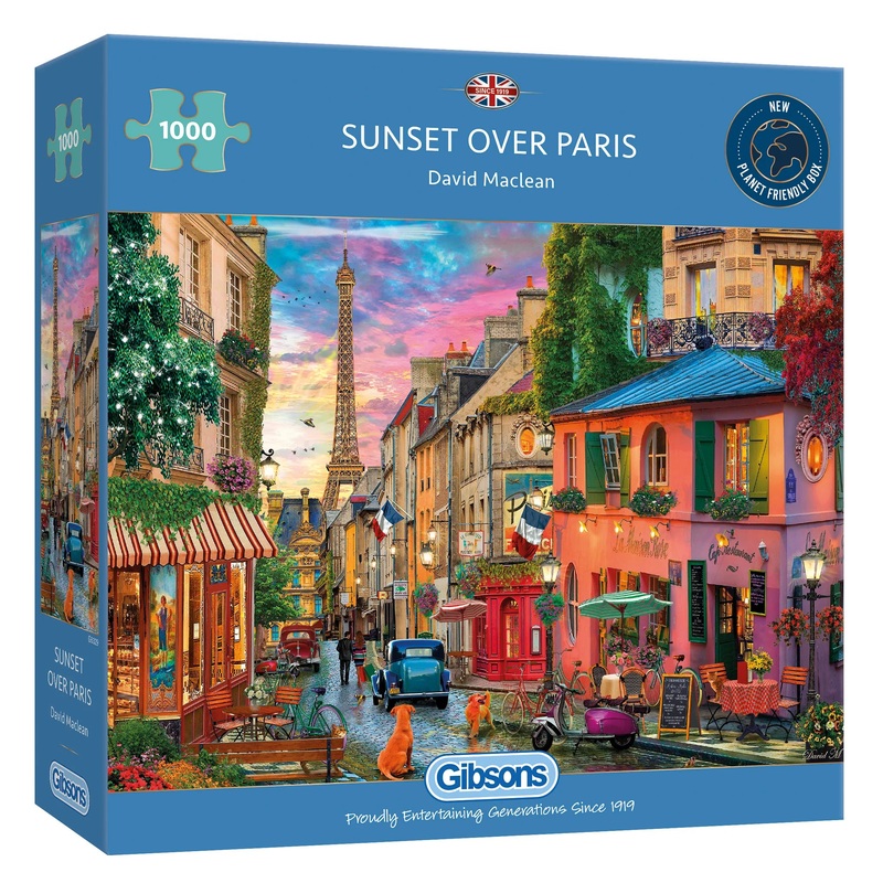 Gibsons - Sunset Over Paris 1000 Pc Jigsaw Puzzle