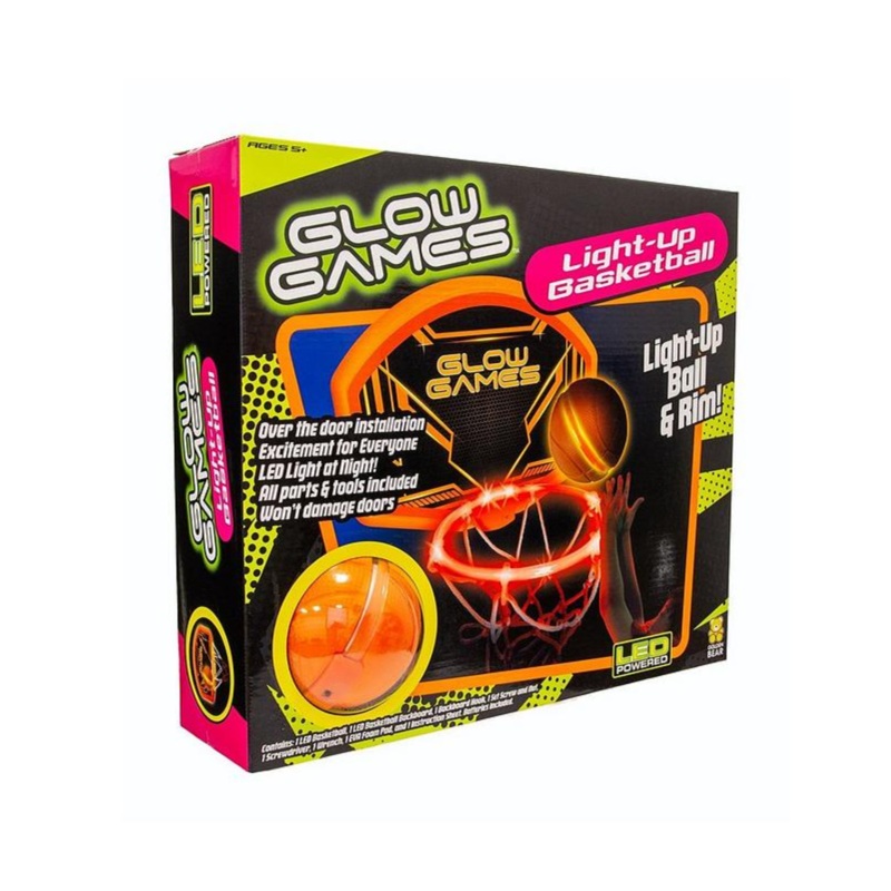 Glow Games Light-Up Basketball Set