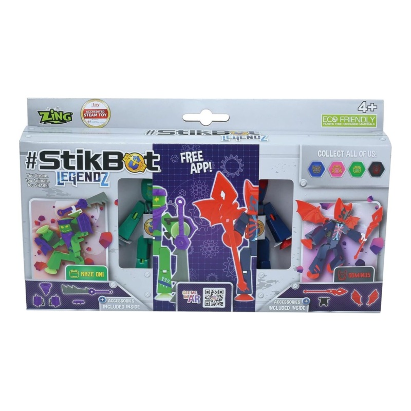 StikBot 6 Piece set Razeoni & Dominus