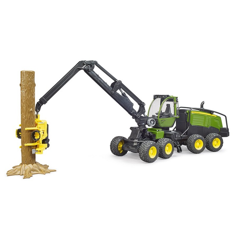 Bruder John Deere 1270g Harvester with Tree Trunk