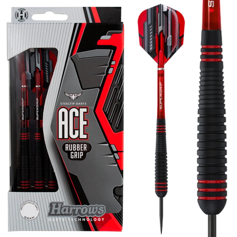 Harrows Ace Rubber Coasted Brass Darts 24G