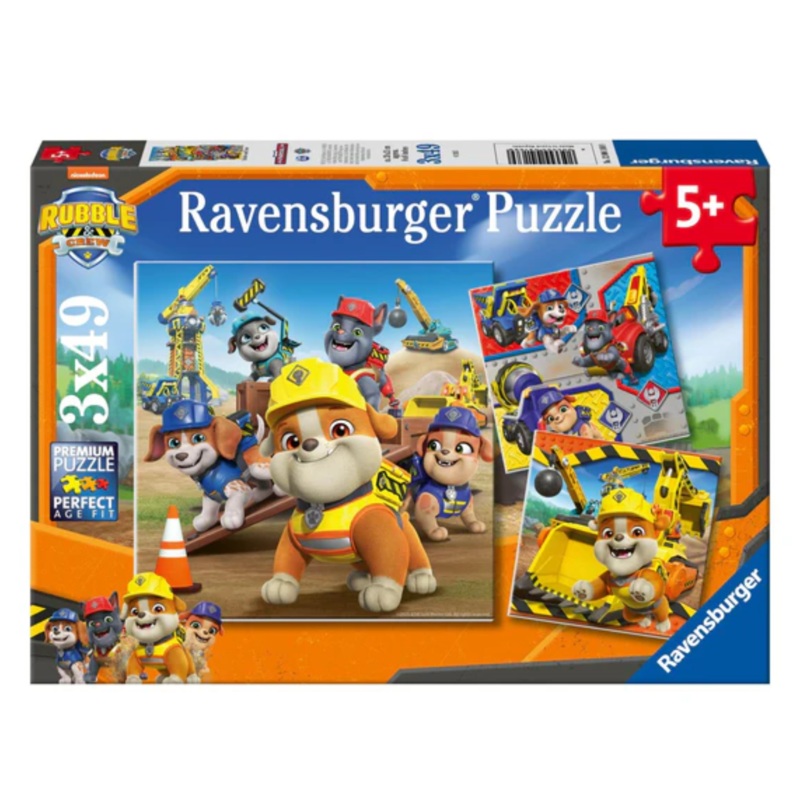Ravensburger Paw Patrol Rubble & Crew 3x49pc