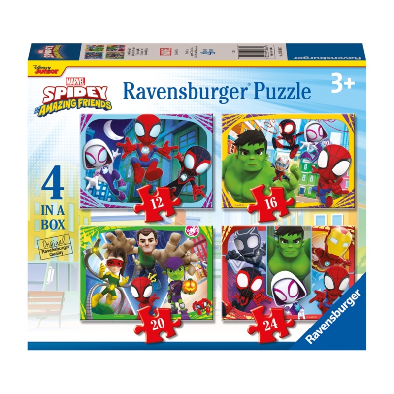 Ravensburger Spidey & His Amazing Friends 4 in a Box