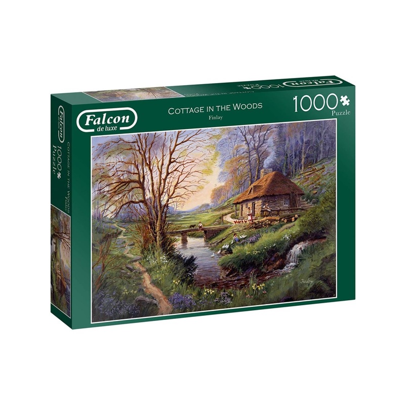Falcon De Luxe Cottage In The Woods 1000pc Puzzle