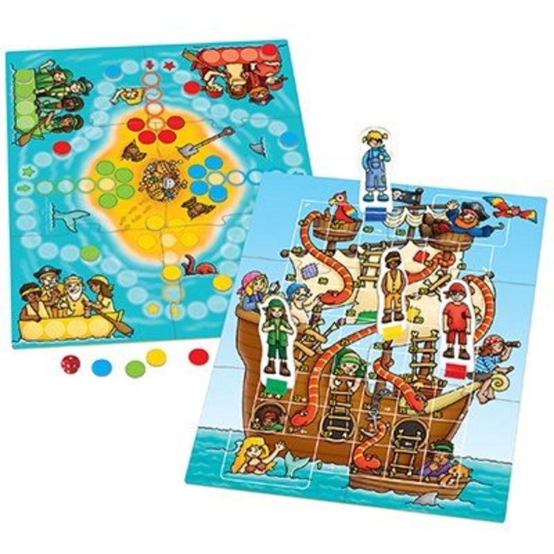 Pirate Snakes and Ladders and Ludo Board Game