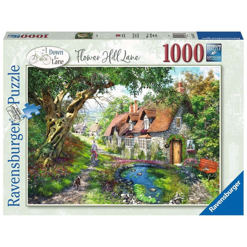 Ravensburger Flower Hill Lane 1000 Piece Jigsaw Puzzle