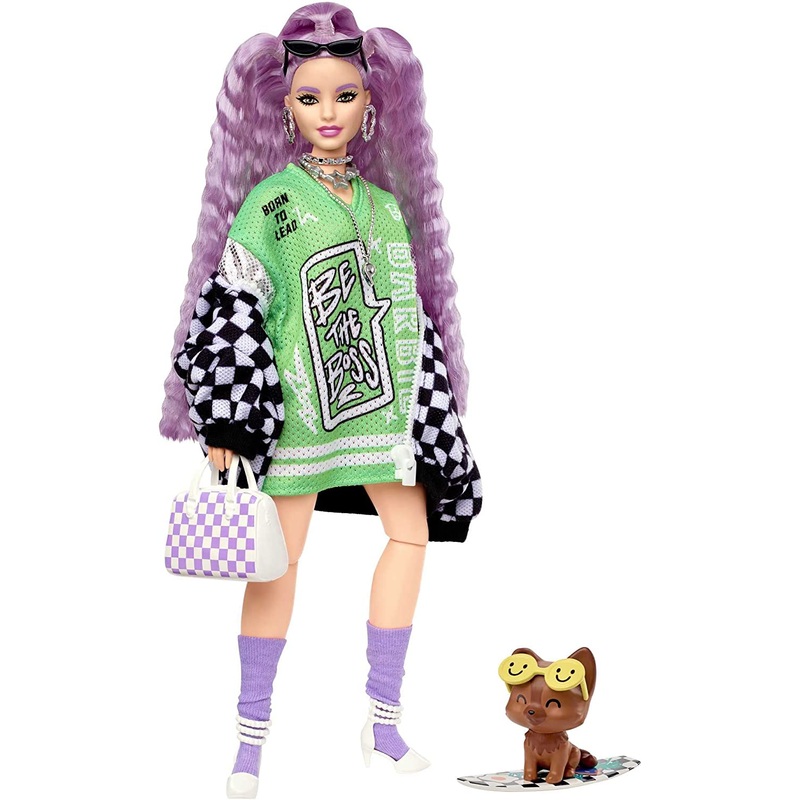 Barbie Extra Curvy Pastel Purple Hair