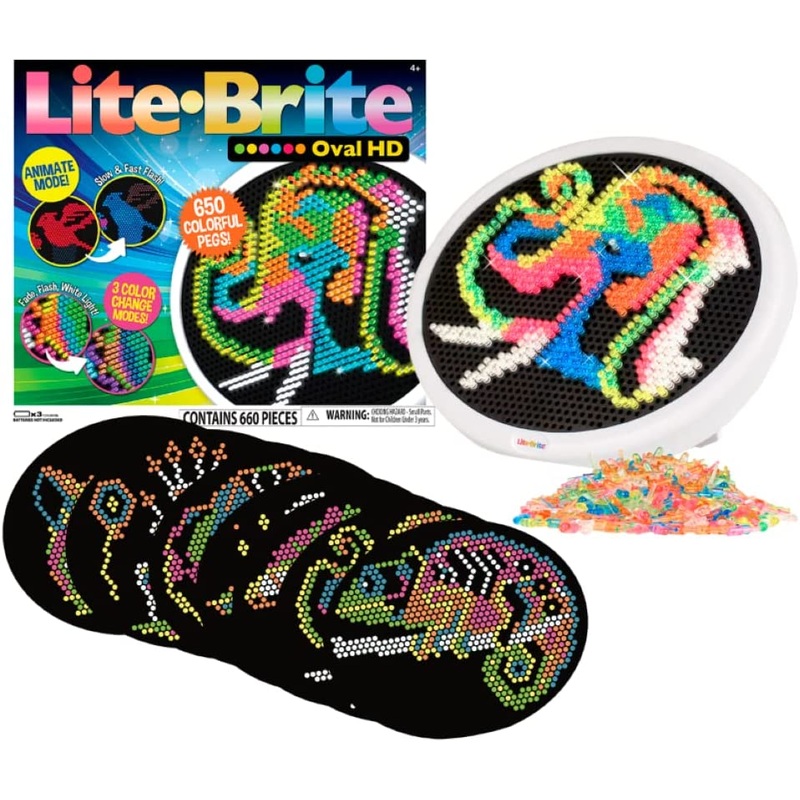 LITE-Brite Oval HD Light peg Game
