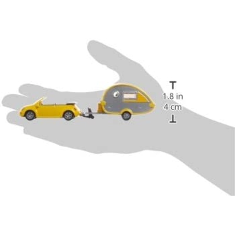 Siku 1:87 VW Beetle with Caravan