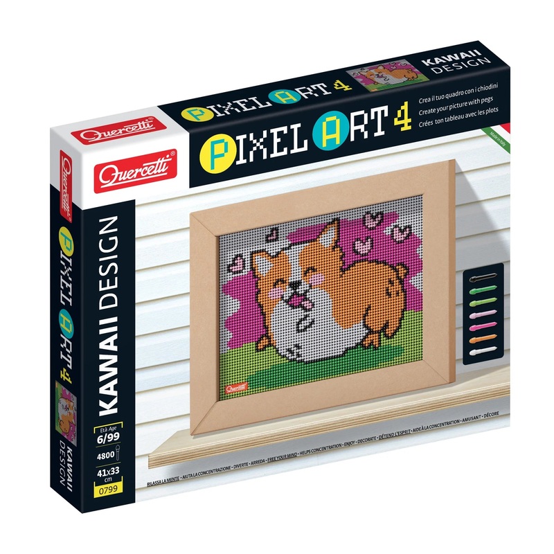 Pixel Art 4 Kawaii Design Corgi