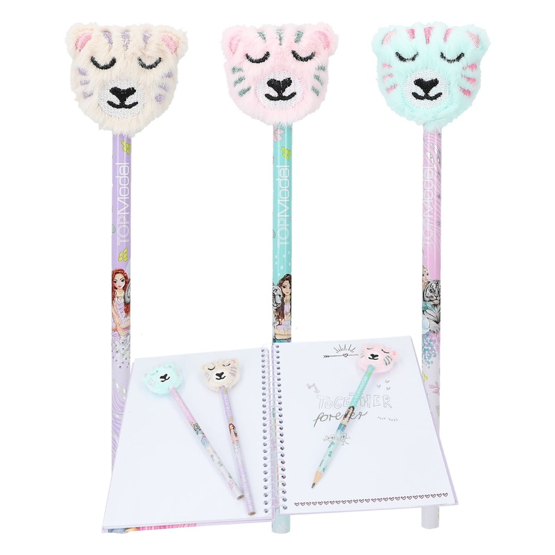 TOPModel Pencil With Plush Tip Fantasy Tiger