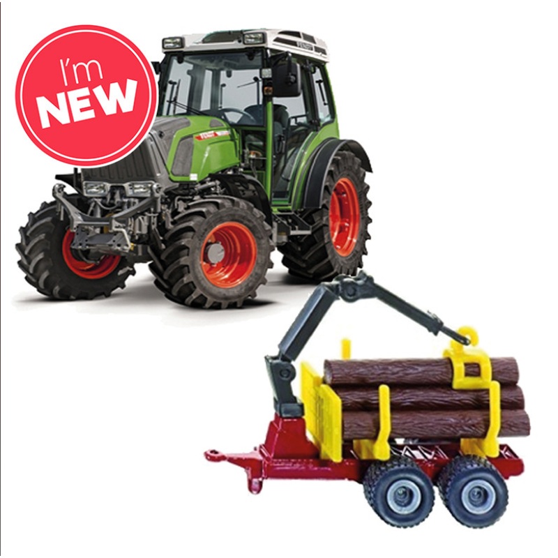 Maisto Fendt 209 Vario Tractor with Log Trailer