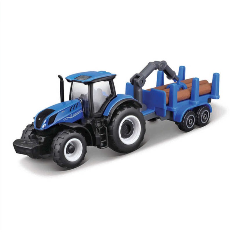 Maisto Mini Working Machines New Holland Tractor With Trailer