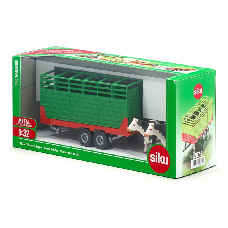 Siku 1:32 Livestock Trailer With 2 Cows