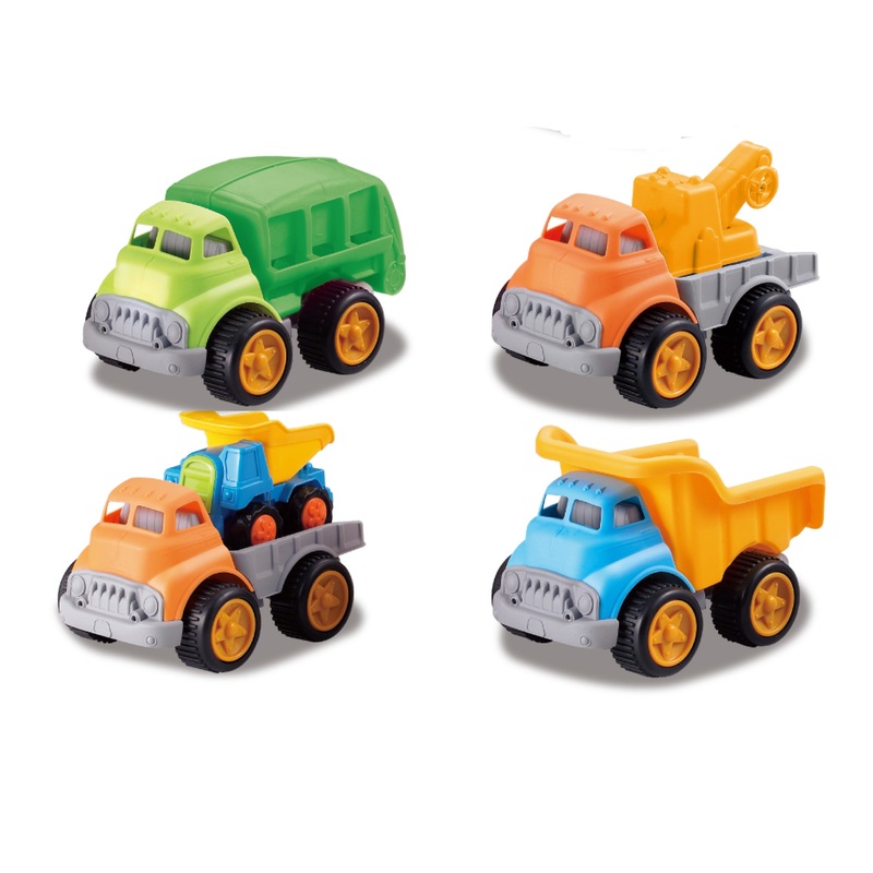 Set Of 4 Construction Trucks