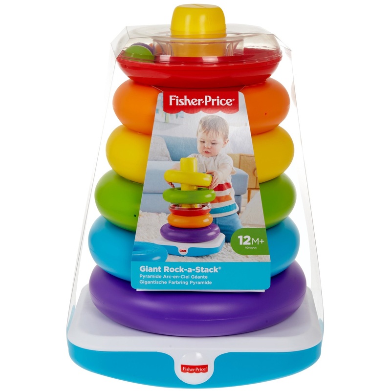 Fisher Price Giant Rock a Stack with 6 Colorful Rings