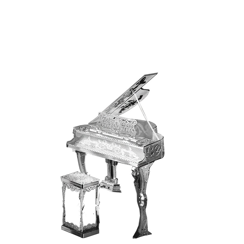 3D Metal Works Model, Piano, Laser Cut Puzzle