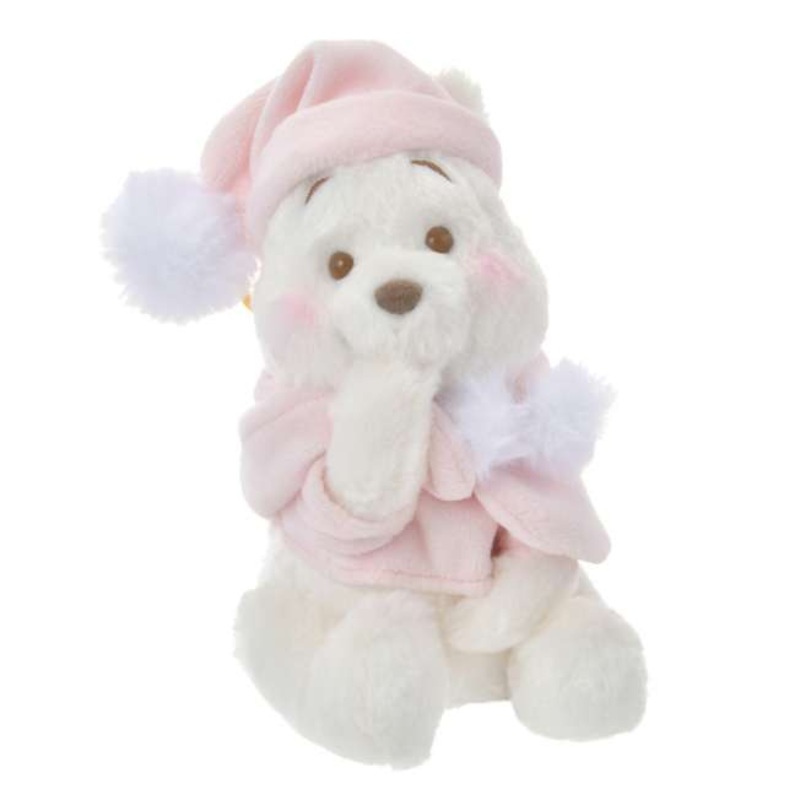 Disney | White Pooh Fruit Latte Color 2024 Stuffed Toy Keychain - Winnie the Pooh  Pink