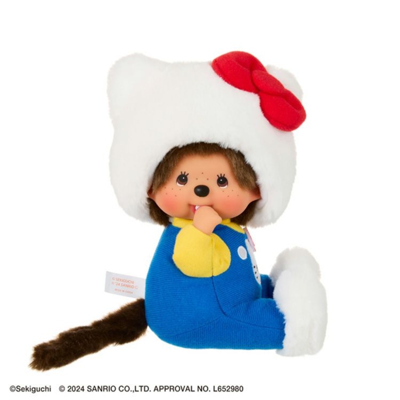 Monchhichi Sekiguchi | Monchhichi x Hello Kitty Face or Plush toy S - Monchhichi