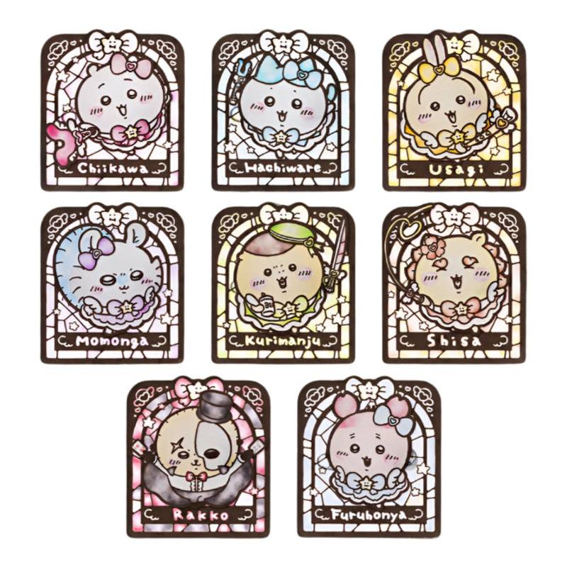 Chiikawa | Chiikawa Market Chiikawa Lottery | Chiikawa Stained Glass Style Acrylic Badge (8 Types In Total)