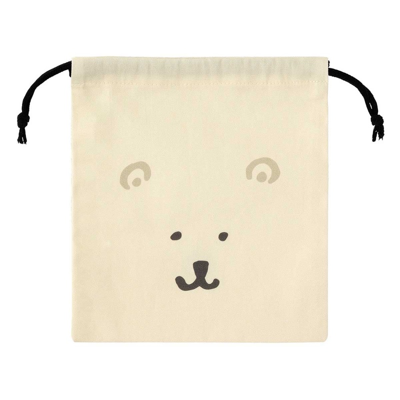 Nagano | Nagano Characters | Nagano Aquarium A Good Size Drawstring Bag (Polar Bear)