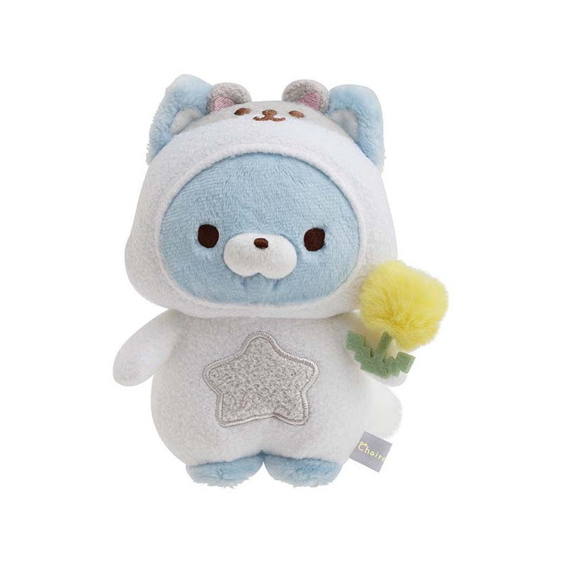 San-X | Rilakkuma Dandelions and Twin Hamsters Plush Toy - Blue Wolf MF46001