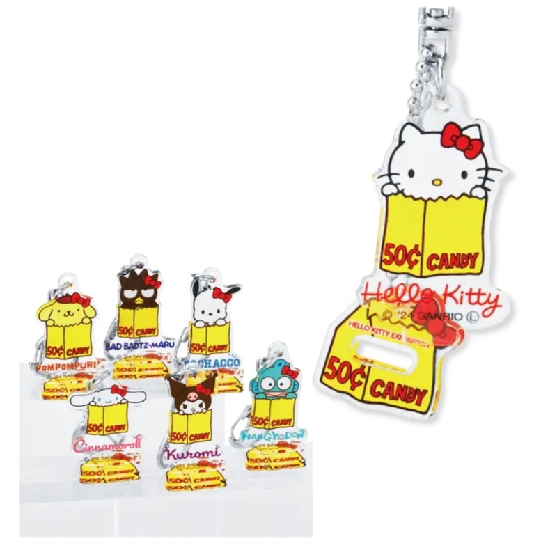 Sanrio | Hello Kitty 50th Anniversary | Tokyo Museum Exhibition Limited | Acrylic Figure Stand Keyring