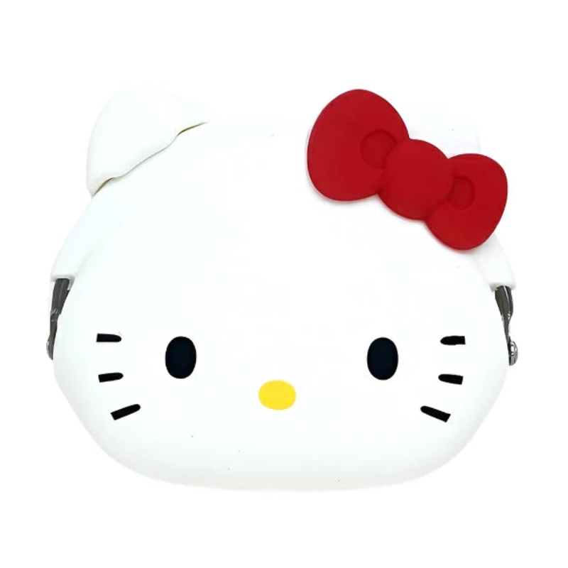 Sanrio | MIMI POCHI Hello Kitty Face Type Silicone Pouch - White