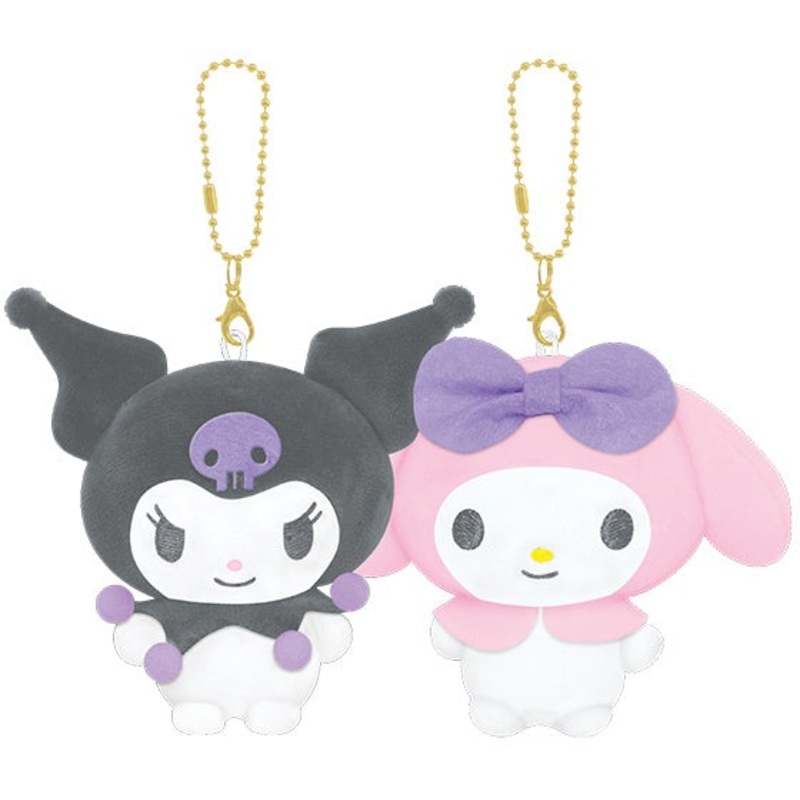 Sanrio | Niko Nui Magnet Mascot Keychain - My Melody & Kuromi