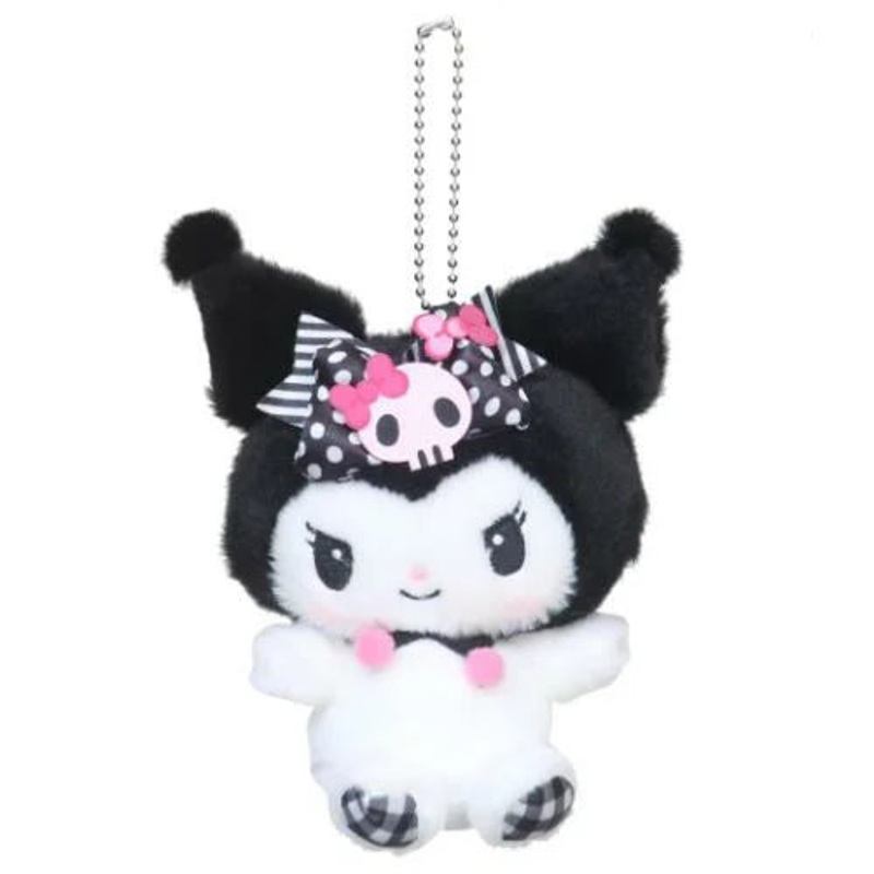 Sanrio | Pink Black Party MC Plush Keychain - Kuromi