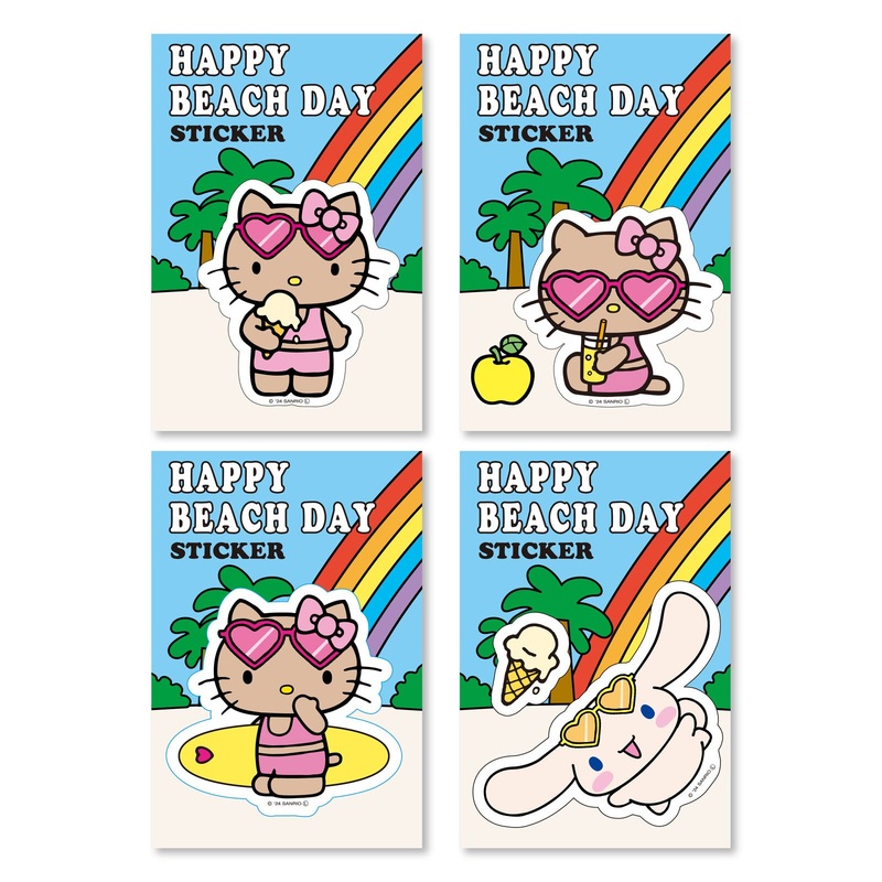 Sanrio | Happy Beach Vacation Stainless Stickers