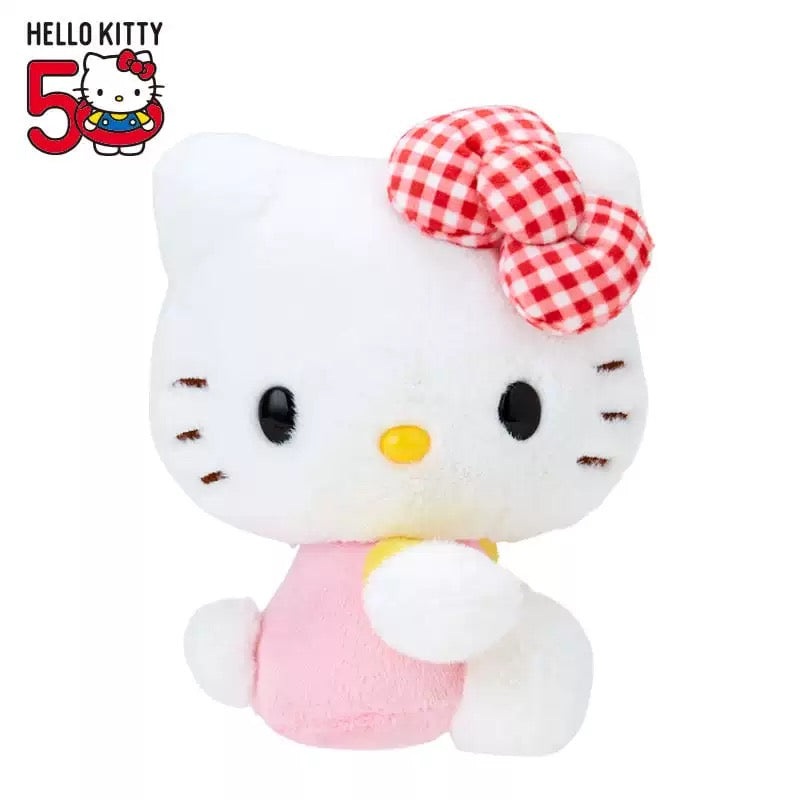 Sanrio | Hello Kitty 50th Anniversary | Hello Kitty 24 Colors Collective Plush Toy Check Ribbon