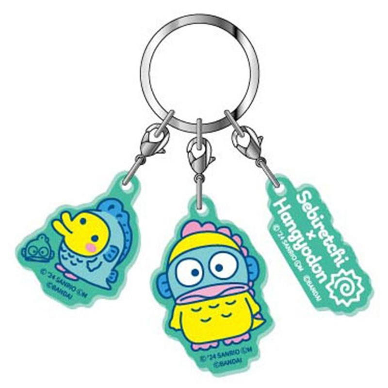 Tamagotchi x Sanrio C | Triple Acrylic Keychain Sebiretchi  Hangyodon