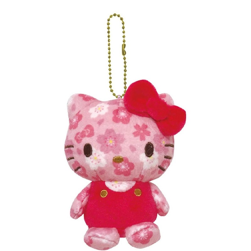 Sanrio K Company | Cherry Blossoms Mascot with Ball Chain - Hello Kitty