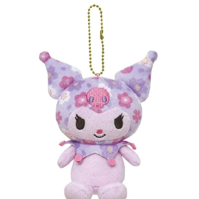 Sanrio K Company | Cherry Blossoms Mascot with Ball Chain - Kuromi