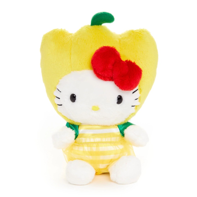 Sanrio US | Fruit & Veggie Series - Hello Kitty Pepper Bean Doll Plush