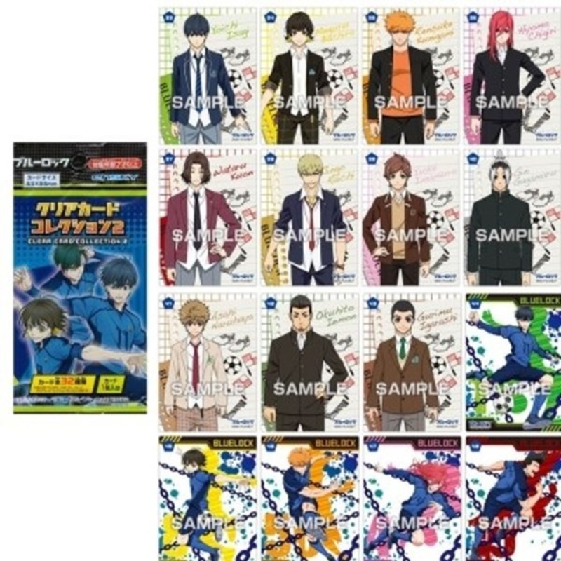 Blue Lock | Clear Card Collection 2 Blind Box All 32 Types [1 Box 20Pcs]